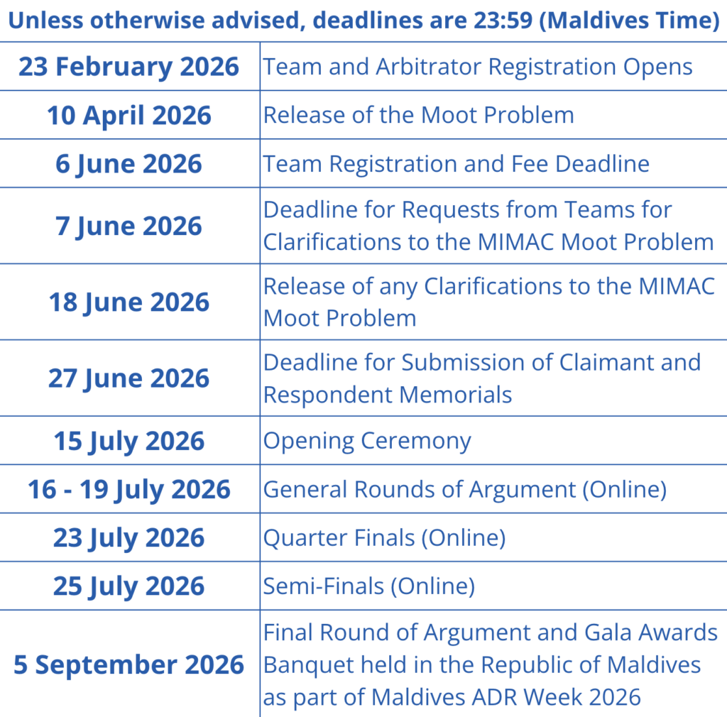 MIMAC 2026 MMCS Schedule 1024x1010